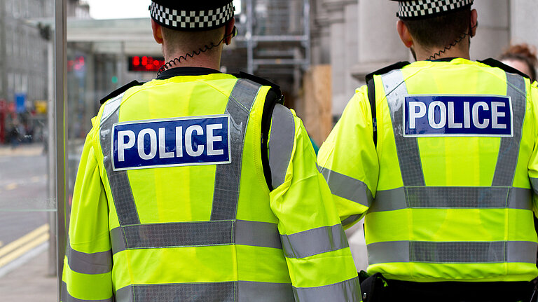 Two police officers.