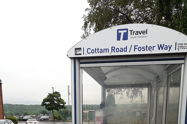 A bus stop