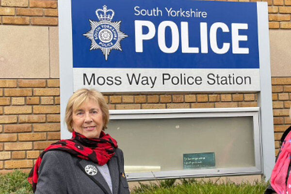 Gail Smith at Moss Way Police Station