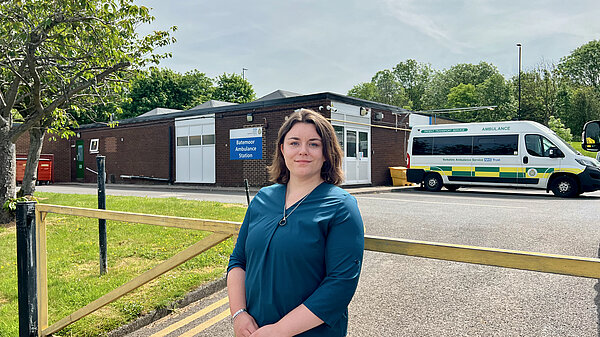 Sophie at Batemoor Ambulance Station